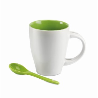 Taza con cuchara personalizada